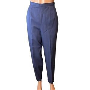 Talbots Wool Cuffed Dress Pants 10 Lined Career Wear Preppy Minimalist Mature